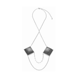 Caches tétons avec chainette de cou - Cotelli Accessoires