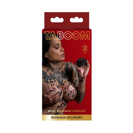Set 2 bougies rose Bondage - Taboom