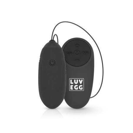 Oeuf vibrant télécommandé noir - LUV EGG