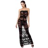 Robe bustier Bondesque F358 - Noir Handmade