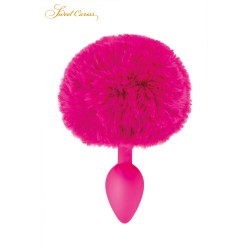 Plug queue de lapin - fuchsia