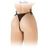 String noir ouvert à nouer Stella - Fashion Secret