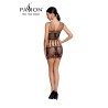 Robe nue résille BS090 - Noir