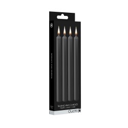 4 bougies SM noires Large - Ouch!