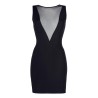 Robe noire V-9209 - Axami