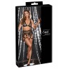 Ensemble Fetish noir en dentelle - Cotelli Bondage