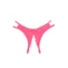 String ouvert dentelle Rose - Litolu Lingerie