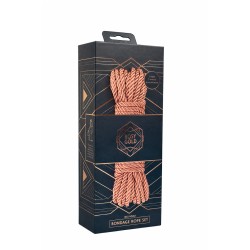 Coffret 3 cordes de bondage Premium - Rosy Gold