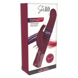 Vibro Rabbit rotatif triple stimulation XXL - She.E.O