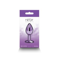 Plug bijou aluminium chromé violet S
