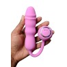 Mini vibro va-et-vient télécommandé - Good Vibes Only