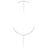 Top en métal argenté - Cottelli ACCESSOIRES