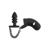Cage à pénis avec plug anal - Black Velvets 