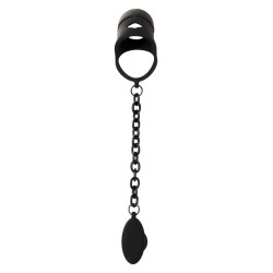 Cage à pénis avec plug anal - Black Velvets 