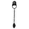 Cage à pénis avec plug anal - Black Velvets 
