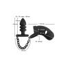 Cage à pénis avec plug anal - Black Velvets 